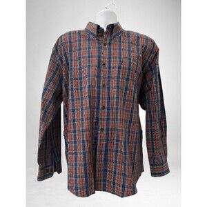 ARROW Red, Blue, Green Plaid Button Down Long Sleeve Shirt. Size XL